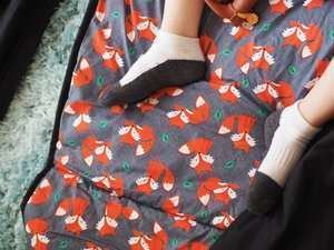 Young child on Kozy Koala Childcare Nap Mat 14